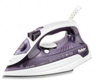 Fier de calcat Fakir Galaxis, 2200 W, Rezervor 0.3 l, Jet abur 150 g/min, Abur variabil 40 g/min, Functie auto-curatare, Sistem antipicurare, Violet/Alb