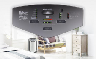 Purificator aer si ionizator Fakir Vigor Plus UV-C, 5 trepte de filtrare, incl. Fotocatalitic TiO2, UV-C si HEPA, 70 mp, 80W,Gri