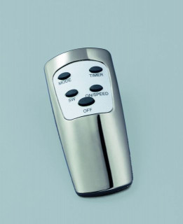 Ventilator cu picior Fakir Prestige VL 45 GF, 60 W, 3 trepte de viteza, 2 moduri de functionare, Debit aer: 1900 m3/h, Functie oscilare, Timer, Telecomanda, Argintiu lucios