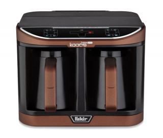Aparat preparare cafea turceasca Fakir Kaave Dual Pro, 1470 W, Control digital, 2.3L, Luminasense Technology, Maro