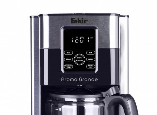 Cafetiera digitala Fakir Aroma Grande, 1000W, Ecran digital, 1.8L, Functie auto OFF, Timer, Sistem auto-curatare, Functie mentinere la cald, Suport detasabil filtru, Inox, - PRODUS RESIGILAT