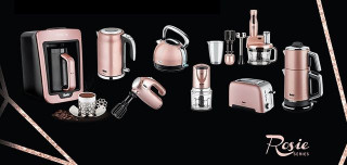 Mixer vertical Fakir Mr. Chef Quadro, 1000 W, Tocator 1,5l, Teluri inox, Tija cu 4 lame inox, Vas 900 ml, Roz - PRODUS NOU RESIGILAT