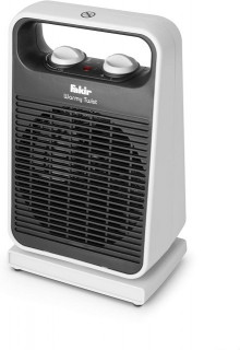 Aeroterma Fakir Warmy Twist, 2000 W, 2 trepte de putere, Termostat, Oscilare la 75°, Protectie la supraincalzire, Alb/Negru