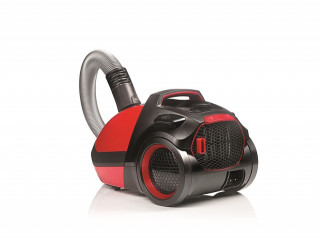 Aspirator cu sac Fakir AirWave TS2400, A+AA, Fabr. in Germania, Filtru ULPA anti-alergii, 500 W, 70dB, Sac 4.5 l, Perie parchet, Tub telescopic, Rosu/Negru