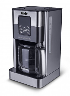 Cafetiera digitala Fakir Aroma Grande, 1000W, Ecran digital, 1.8L, Functie auto OFF, Timer, Sistem auto-curatare, Functie mentinere la cald, Suport detasabil filtru, Inox