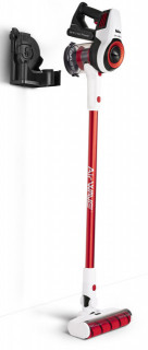 Aspirator cu acumulatori vertical si de mana Fakir Starky HSA 700, motor BLDC 380W, 24V, 35 min, filtru EPA, Gri/Alb/Rosu