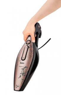 Aspirator multifunctional cu fir Fakir Darky 2 in 1 vertical si de mana, 1 l, 800 W, Roz