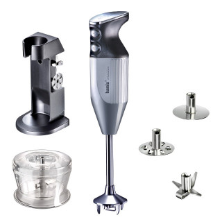 BAMIX DeLuxe 200W, Motor profesional, Rasnita, Stand DeLuxe, 3 lame, Silver