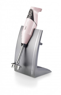 BAMIX Swissline 200W, 2 Viteze, Reglare automata, 3 Lame, Vas 1 l, Procesor, Baby Pink