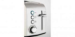 Prajitor de paine Fakir Rubra, 980 W, 2 felii, Grad de rumenire ajustabil, 6 trepte, Inox, Functie dezghetare, Roz