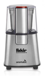 Rasnita de cafea Fakir Aromatic, 220W, 60g, cutit inox, functie Puls, Inox