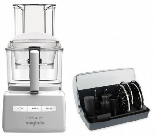 Robot multifunctional MAGIMIX CS4200XL, 950W, Motor profesional cu 30 ani garantie, 3 boluri (3L/2.6L/1.2L), Viteza automata, Fabr. in Franta, Alb, PRODUS RESIGILAT