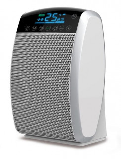 Aeroterma ceramica Fakir HL 300, 1800 W, 3 trepte de putere, Control Touch si afisaj LED, Timer, Protectie la supraincalzire, Alb / Argintiu