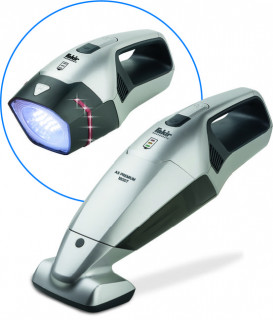 Aspirator de mana Fakir, Li-Ion 11,1V, lampa LED cu semnal avarie, perie electrica, 25 min autonomie, adaptor auto 12V, filtru lavabil, geanta speciala