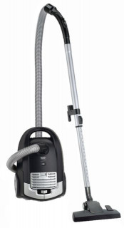 Aspirator cu sac Fakir Trend A1, 3.5 l, Tub telescopic, Perie speciala parchet, 750 W, Filtru EPA, Negru