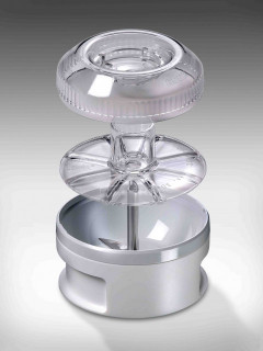 BAMIX Baking 200W, 4 lame, SliceSy, Procesor, Motor profesional, Vas 1000ml, Vas 600ml, Vas 400ml, Stand Swissline, Crema