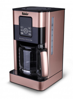 Cafetiera digitala Fakir Aroma Grande, 1000W, Ecran digital, 1.8L, Functie auto OFF, Timer, Sistem auto-curatare, Functie mentinere la cald, Suport detasabil filtru, Roz