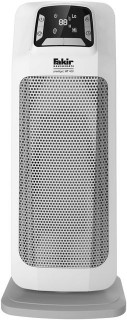 Aeroterma ceramica turn Fakir HT 400, 2000 W, 2 trepte de putere, Termostat reglabil electronic, Afisaj LED, Telecomanda, Protectie la supraincalzire, Alb lucios