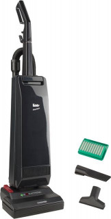 Aspirator profesional pentru mochete si tapiterie Fakir Combivac 1107, Fabr. in Germania, Perie combi, Control electronic, 800 W, Filtru EPA, Negru