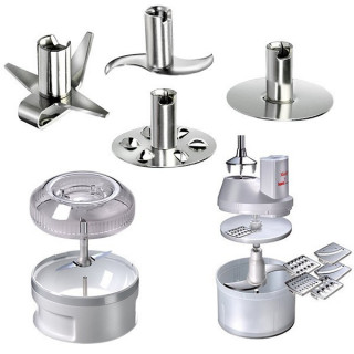 BAMIX Baking 200W, 4 lame, SliceSy, Procesor, Motor profesional, Vas 1000ml, Vas 600ml, Vas 400ml, Stand Swissline, Crema