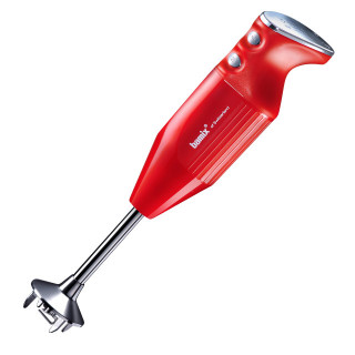 BAMIX Mono 200W, Motor profesional, Vas 600ml, Suport perete, 3 lame, Rosu