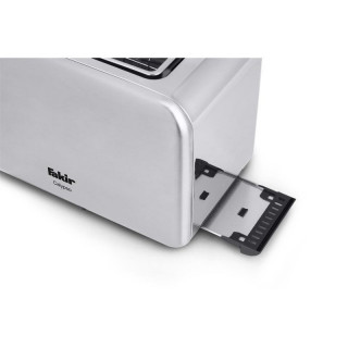 Prajitor de paine Fakir Calypso, 850W, 2 felii, Grad de rumenire ajustabil, 6 trepte, Inox, Functie dezghetare, Argintiu