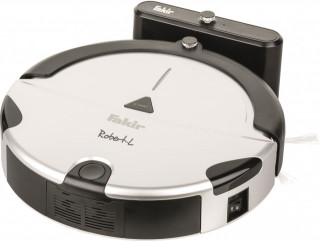 Robot de aspirare Fakir Robert L RS 701, 24W, Acumulatori Li-Ion 14.4V, 0.34 l, 2 trepte, 120 minute, Silver/Negru