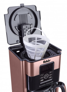Cafetiera digitala Fakir Aroma Grande, 1000W, Ecran digital, 1.8L, Functie auto OFF, Timer, Sistem auto-curatare, Functie mentinere la cald, Suport detasabil filtru, Roz