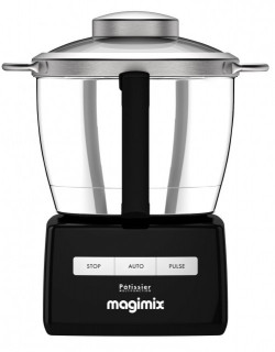 Robot multifunctional MAGIMIX Patissier Premium negru, motor profesional cu 30 ani garantie, fabricat in Franta, 1500W, 4 boluri (max 4.9 L)