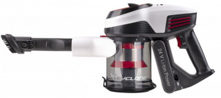 Aspirator cu acumulatori vertical si de mana Fakir Starky HSA 700, motor BLDC 380W, 24V, 35 min, filtru EPA, Gri/Alb/Rosu