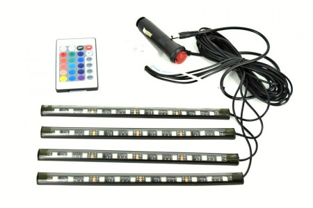 Lumini UnderCar LED - RGB pentru interior sau exterior cu telecomanda - 22cm