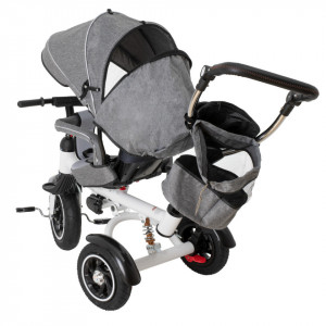 Tricicleta si Carucior pentru copii Premium TRIKE FIX V3 culoare Gri