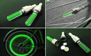 Set 2 Capace Valva cu LED Verde, cu senzor de lumina si miscare