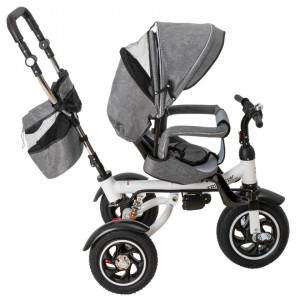 Tricicleta si Carucior pentru copii Premium TRIKE FIX V3 culoare Gri
