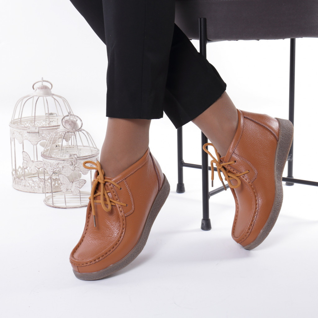 Ghete piele naturala martina camel
