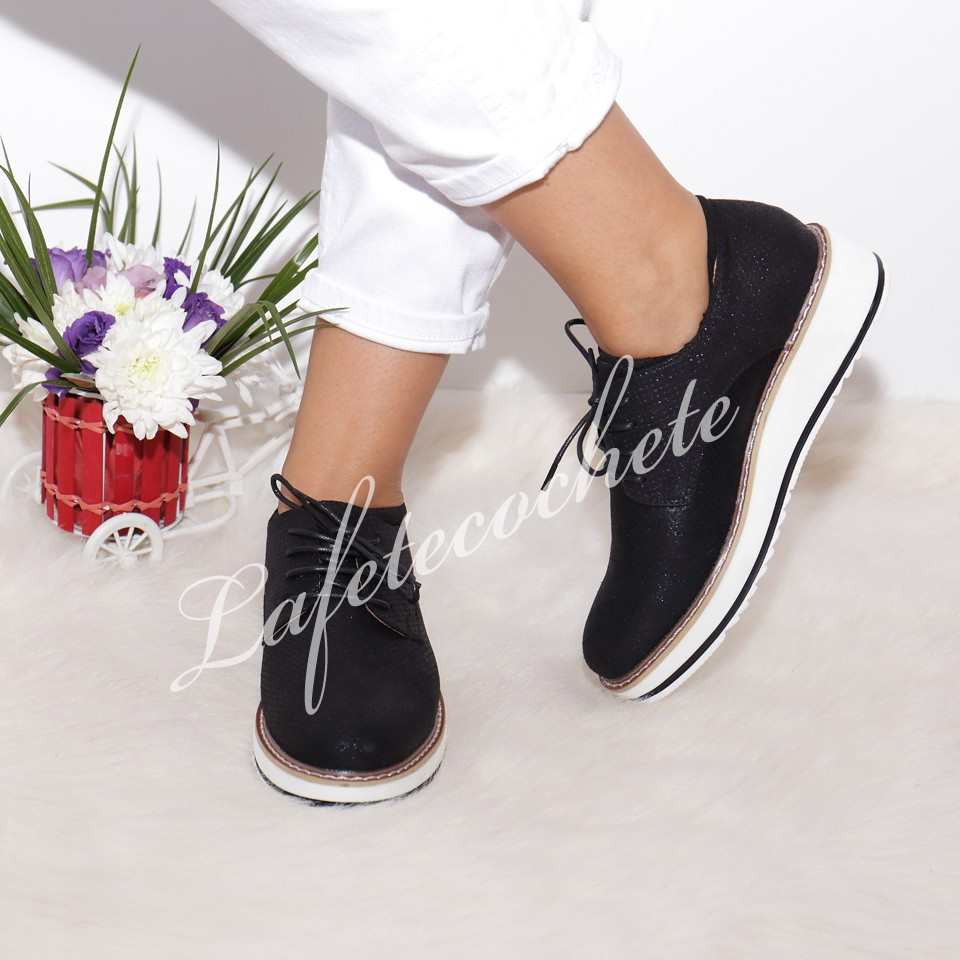 Pantofi casual tia black