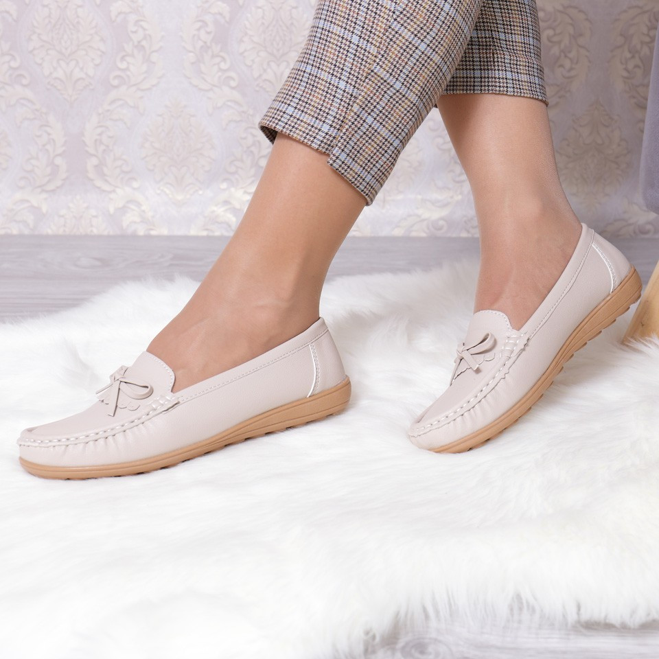 Pantofi emiliana beige
