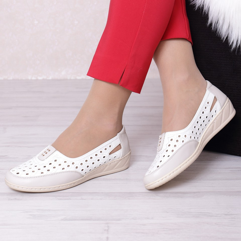 Pantofi liliana white