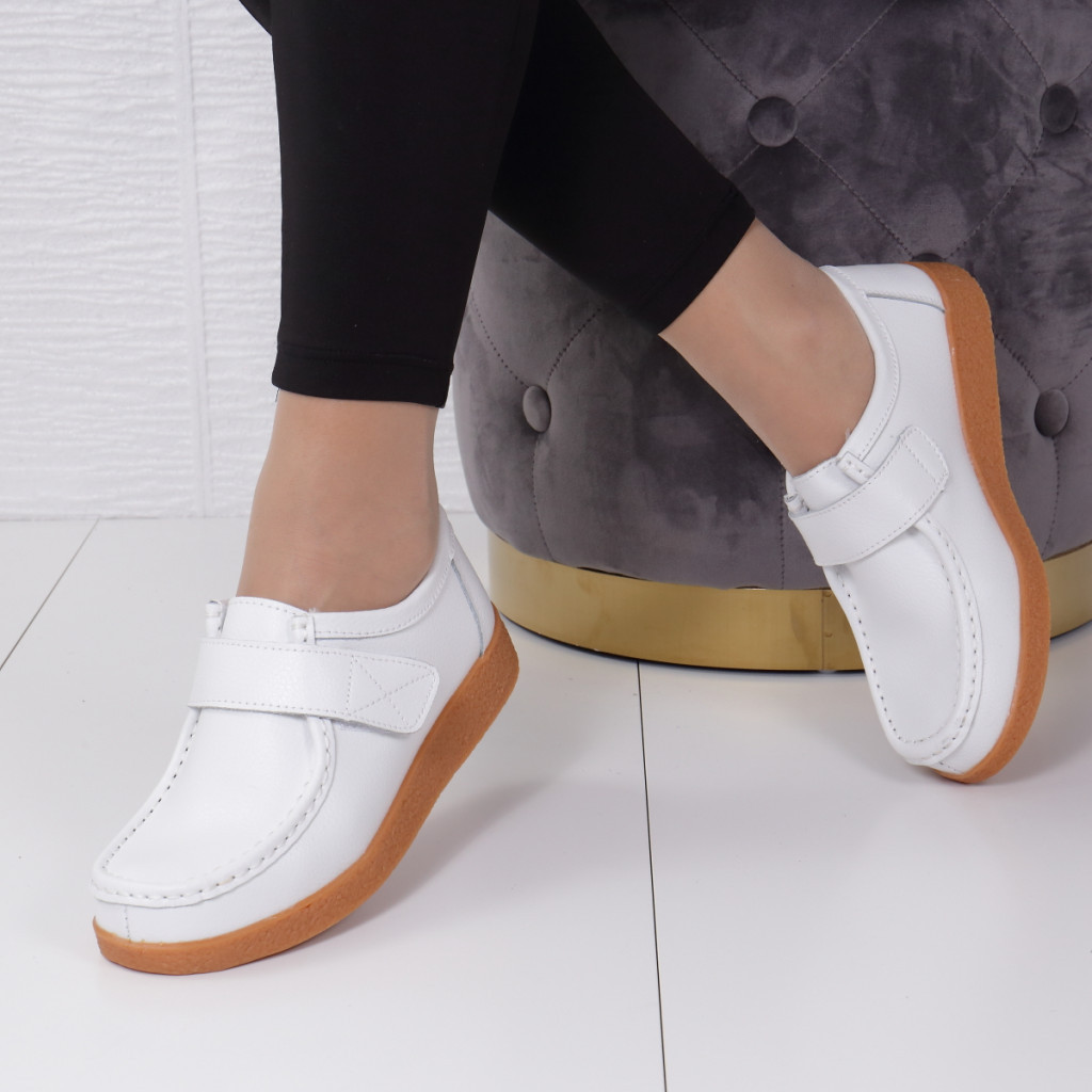 Pantofi morena white