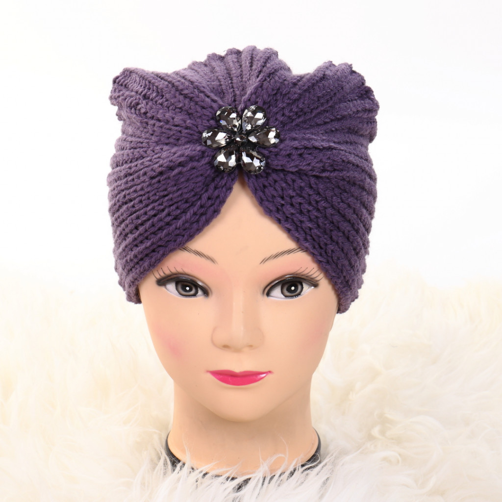 Turban cu model mov Lien