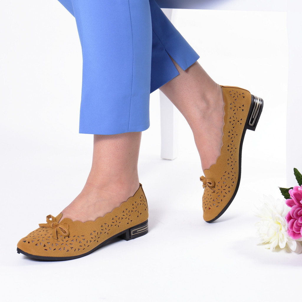 Pantofi dilena camel