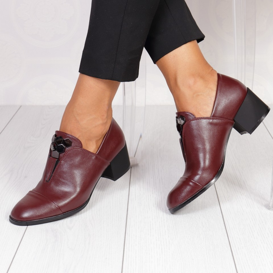 Pantofi ekanta bordo