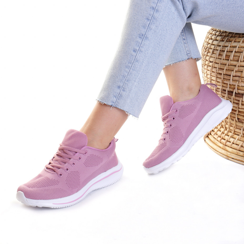 Adidasi material textil lila katenka