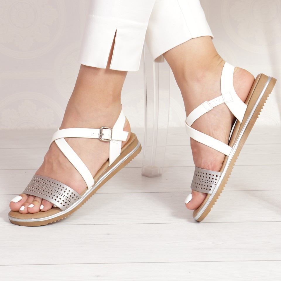 Sandale lacramioara white