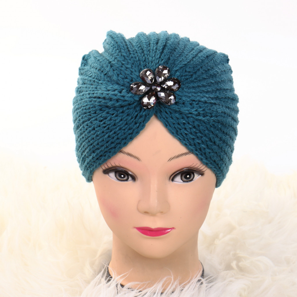 Turban cu model turcoaz Lien