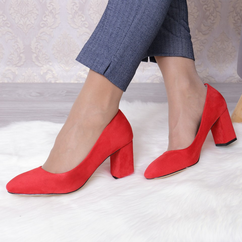 Pantofi ankara red