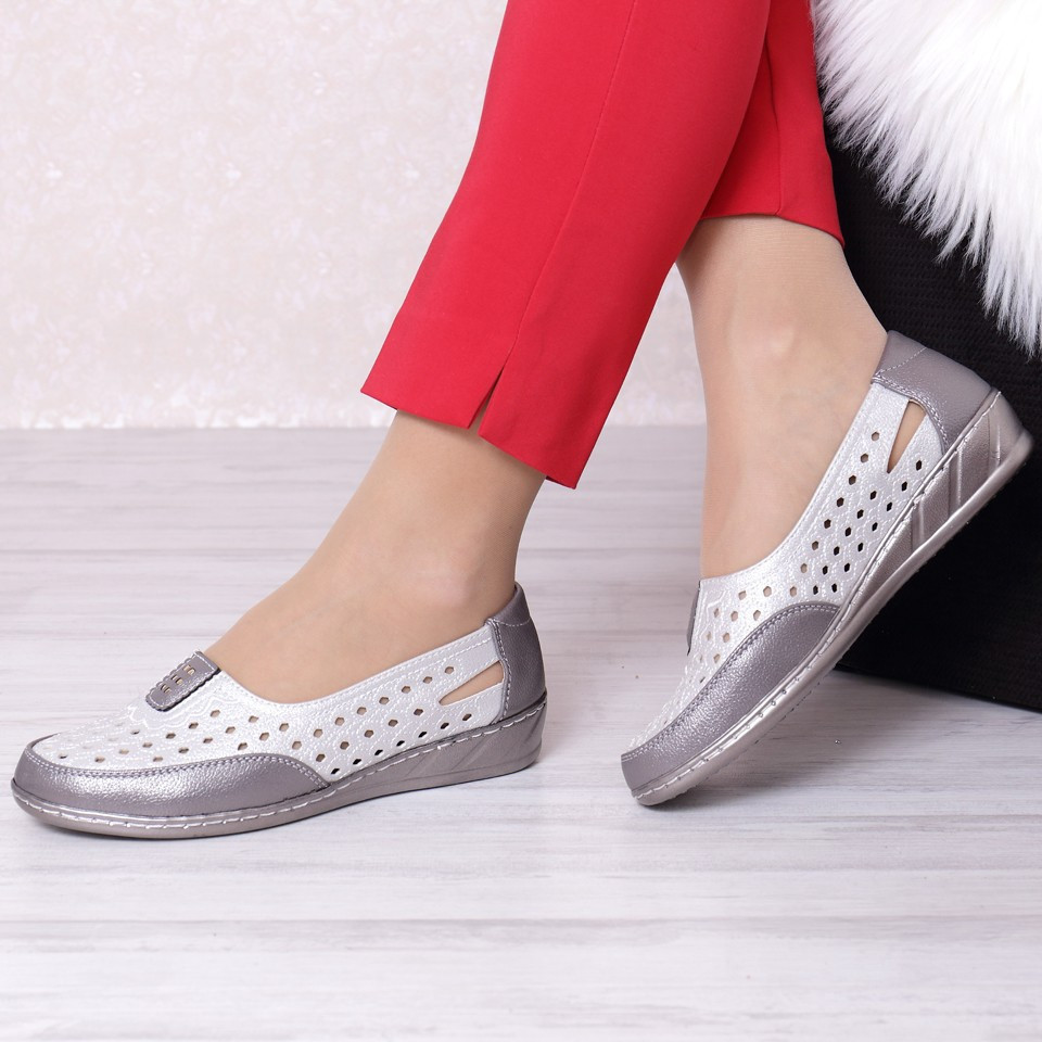 Pantofi liliana silver