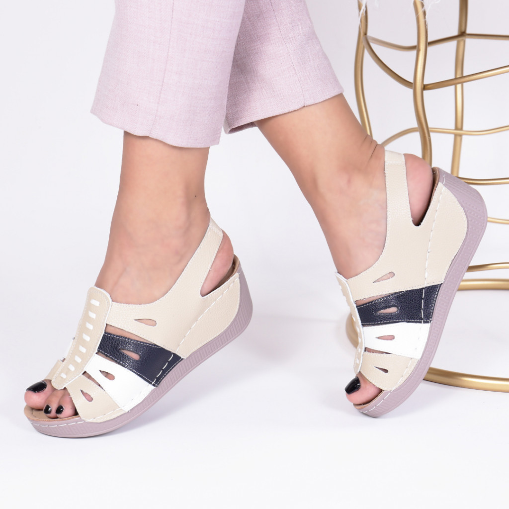Sandale gemina beige