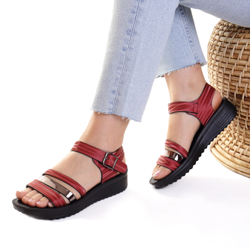Sandale piele ecologica bordo charisma