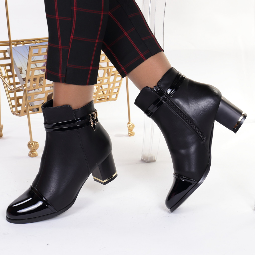 Botine negre usoare si comode reina